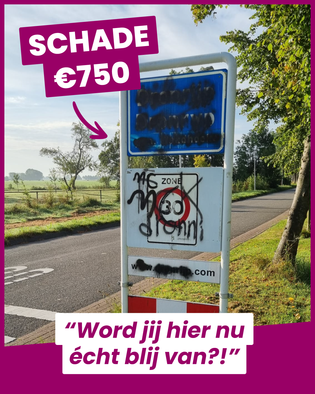 Gemeente Waadhoeke start campagne tegen vandalisme